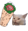 Bonk Cat Sticker - Bonk Cat Burrito Stickers
