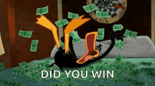 Daffy Duck Money GIF
