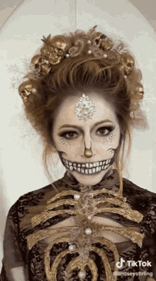 Lindsey Stirling Flirty GIF - Lindsey Stirling Flirty Skeleton GIFs