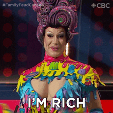 I'M Rich Family Feud Canada GIF - I'M Rich Family Feud Canada I Have A Lot Of Money GIFs