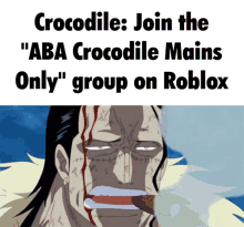 Crocodile Anime Battle Arena GIF - Crocodile Anime Battle Arena Roblox GIFs