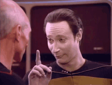 Data'S No-no Finger - Star Trek: The Next Generation GIF - Star Trek Next Generation The Next Generation Star Trek GIFs