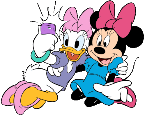 Selfie Minnie Mouse Sticker - Selfie Minnie Mouse Daisy Duck Stickers