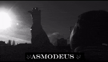 a black and white photo of a person with the name nasmodeus on the bottom right