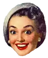 a close up of a woman 's face with a hat on