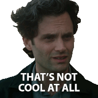 a man 's face with the words that 's not cool at all on it