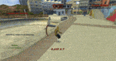 a screenshot of a video game shows a person riding a skateboard with a score of 5,612 x 7