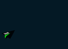 a green and black triangle with the word dosel on it