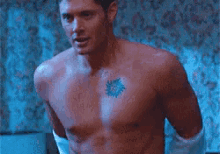 Jensen GIF - Supernatural Shirtless Hot GIFs