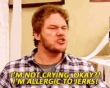 Crying Chris Pratt GIF - Crying Chris Pratt Im Not Crying GIFs