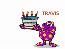 Travis Birthday Cake GIF - Travis Birthday Cake Happy Birthday GIFs