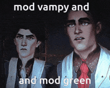 Mod Vampy Mod Greenie GIF - Mod Vampy Mod Greenie The-coffin GIFs
