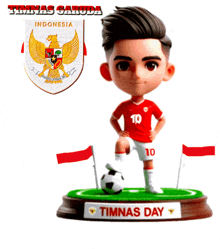 a figurine of a boy with the number 10 on his shirt
