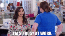Superstore Amy Sosa GIF - Superstore Amy Sosa Im So Busy At Work GIFs