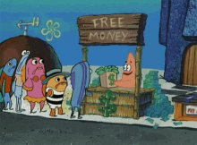 Spongebob Free Money GIF - Spongebob Free Money Free GIFs