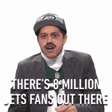 theres8million jets fan out there saturday night live sportsmax atheres jets fans everywhere the jets fan are all over the world