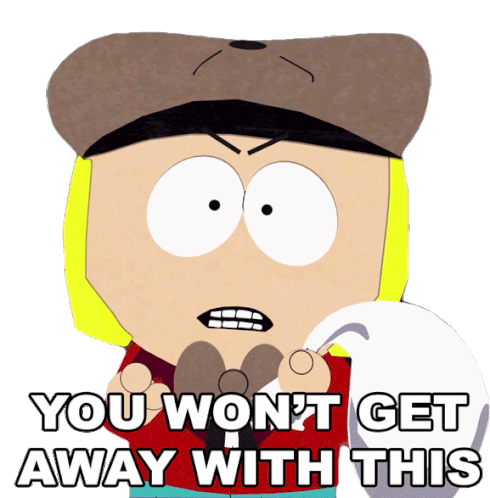 You Wont Get Away With This Pip Sticker - You Wont Get Away With This Pip South Park Stickers