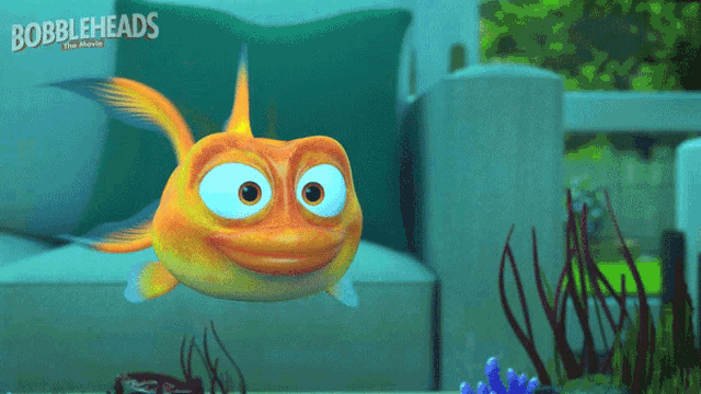 Happy Fish Bobbleheads The Movie GIF - Happy Fish Bobbleheads The Movie  Excited Fish - Discover & Share GIFs