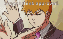 reigen mob psycho approved space i think thumbs up