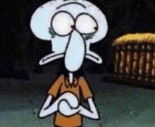 a cartoon character named squidward from spongebob squarepants