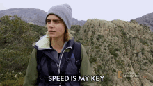 Speed Is My Key Cara Delevingne GIF - Speed Is My Key Cara Delevingne Running Wild With Bear Grylls GIFs