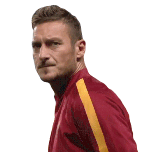 Francesco Totti Serious Sticker - Francesco Totti Serious Game Face Stickers