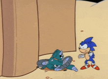 Adventures Of Sonic The Hedgehog Grounder GIF - Adventures Of Sonic The Hedgehog Grounder Rip GIFs