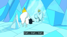 adventure time ice king gunther fat mirror