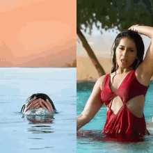 Raashi Khanna Keert GIF - Raashi Khanna Keert Pool Party GIFs