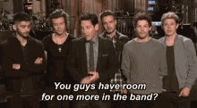 Paul Rudd One Direction GIF - Paul Rudd One Direction You Guys Have A Room For One More In The Band GIFs