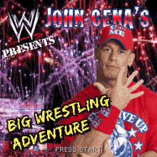 John Cena Big Wrestling Adventure GIF - John Cena Big Wrestling Adventure Press Start GIFs