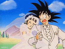 Goku And Chichi Love GIF - Goku And Chichi Love Dragon Ball GIFs