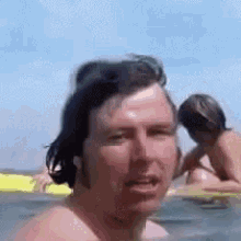 Jaws Frightened Swimmer GIF - Jaws Frightened Swimmer Beach GIFs