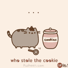 stolen detective cookies who stole the cookies pusheen