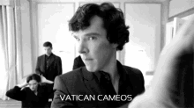 Benedict Cumberbatch Vatican Cameos GIF
