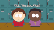 well that was weird weird craig and those guys scribbaroo south park