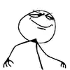 a black and white drawing of a stick figure with sunglasses on his eyes .