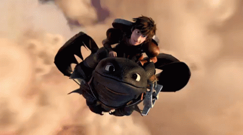how to train your dragon flying gif