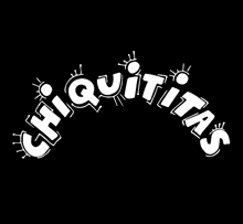 a black and white logo for a restaurant called chiquititas