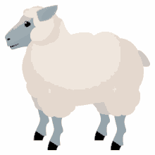 ewe nature joypixels fluffy sheep