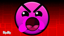 a cartoon smiley face with tears coming out of its eyes and the words flipaclip below it