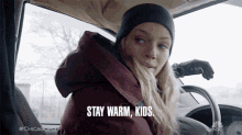 Stay Warm Kids Detective Hailey Upton GIF - Stay Warm Kids Detective Hailey Upton Tracy Spiridakos GIFs