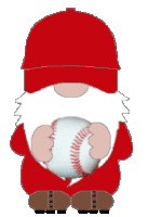 Gnome Baseball Sticker