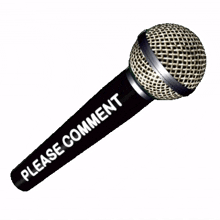 microphone comment sticker please comment please reply please answer