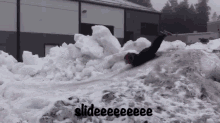 Slideeee GIF - Snow Slide Fail GIFs
