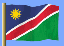 Namibya Namibiese Vlag GIF - Namibya Namibiese Vlag GIFs