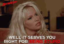 Well It Serves You Right For Being Stupid Serve You Right GIF - Well It Serves You Right For Being Stupid Serve You Right You Deserve It GIFs