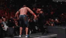 Roman Reigns John Cena GIF - Roman Reigns John Cena Slow Motion GIFs
