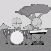 Playing Instrument Drumset GIF - Playing Instrument Drumset Piano Keyboard GIFs