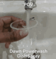 dawn powerwash dawn powerwash dish spray marketing water pov